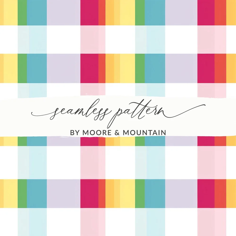 Pastel Plaid Digital Paper, Spring Gingham Seamless Pattern, Colorful Buffalo Check Seamless, Commercial Use, Checkered Background PNG