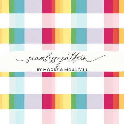 Pastel Plaid Digital Paper, Spring Gingham Seamless Pattern, Colorful Buffalo Check Seamless, Commercial Use, Checkered Background PNG