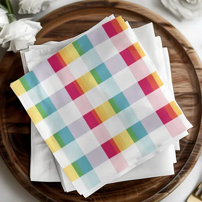 Pastel Plaid Digital Paper, Spring Gingham Seamless Pattern, Colorful Buffalo Check Seamless, Commercial Use, Checkered Background PNG