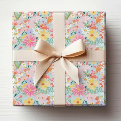 Pastel Spring Floral Multicolored Preppy Seamless Digital
