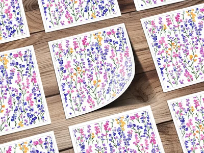 Pastel Spring Floral Pattern Ditsy Floral Seamless Pattern