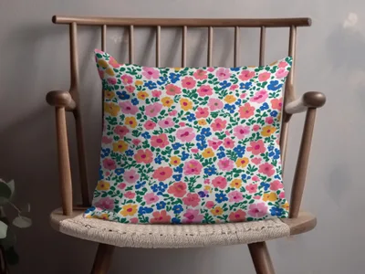 Pastel Spring Floral Pattern Tiny Seamless Ditsy Flower Background