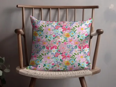 Pastel Spring Floral Preppy Seamless Pattern Digital