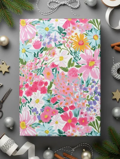 Pastel Spring Floral Preppy Seamless Pattern Digital