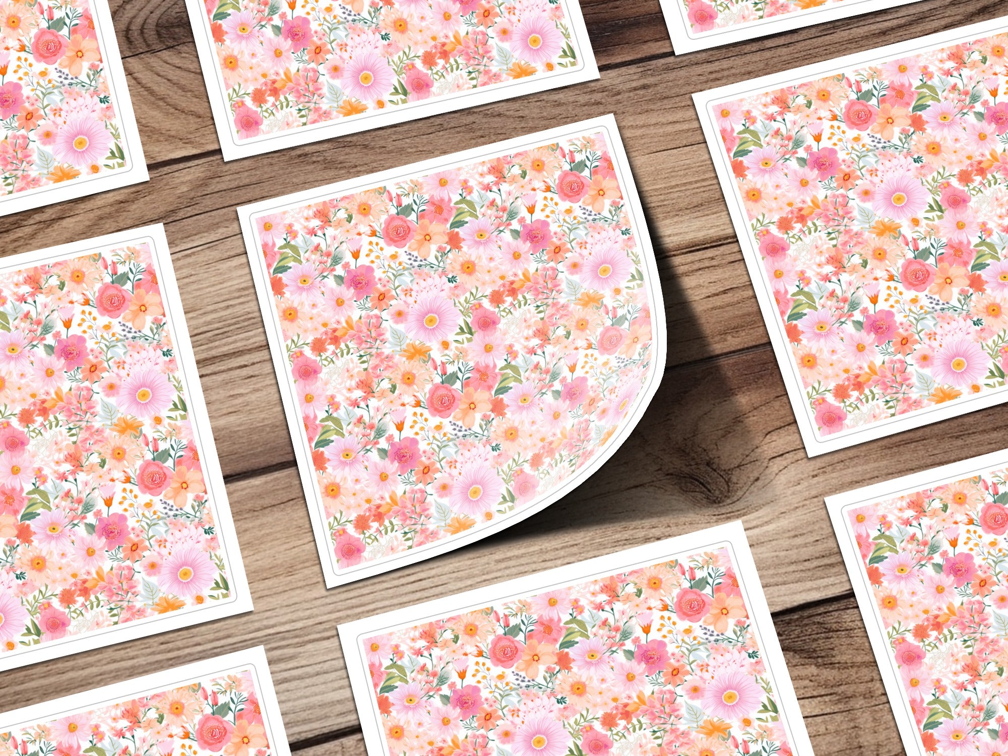 Pastel Spring Floral Preppy Seamless Pattern Digital