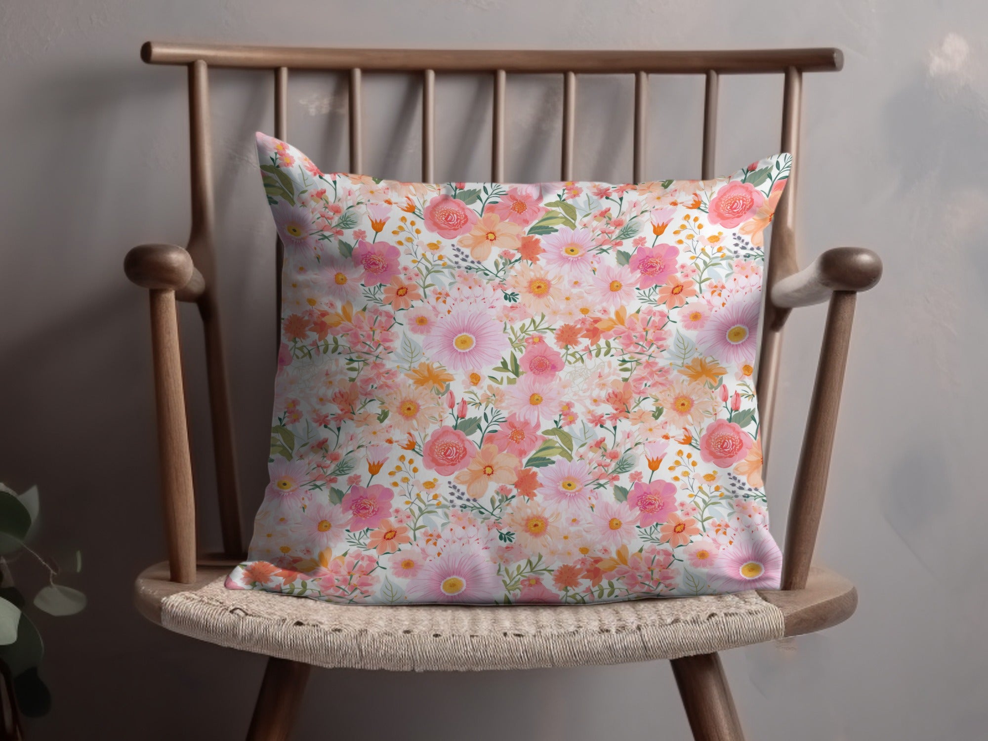 Pastel Spring Floral Preppy Seamless Pattern Digital