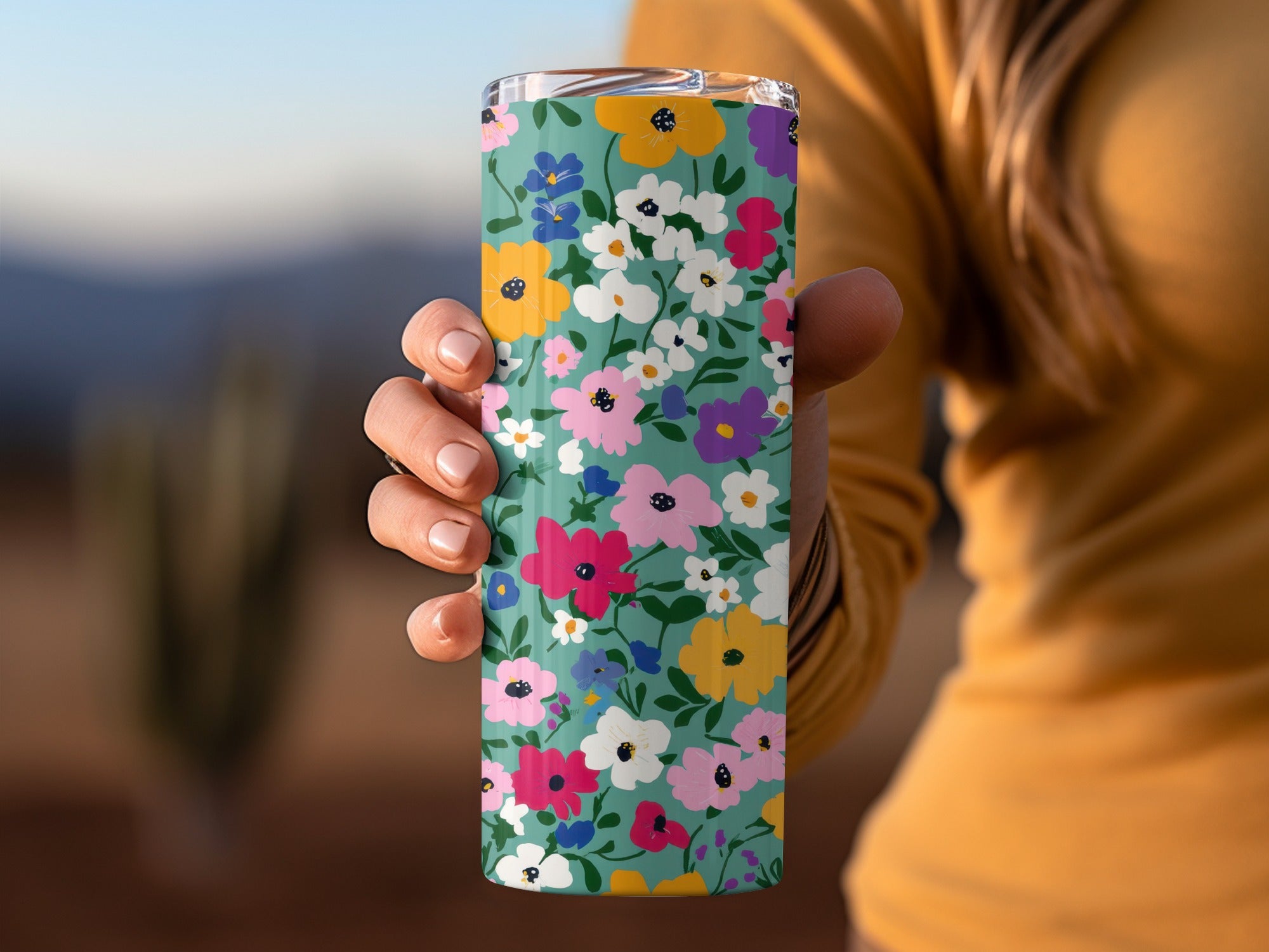 Pastel Summery Floral Pattern Tiny Seamless Ditsy Flower Background