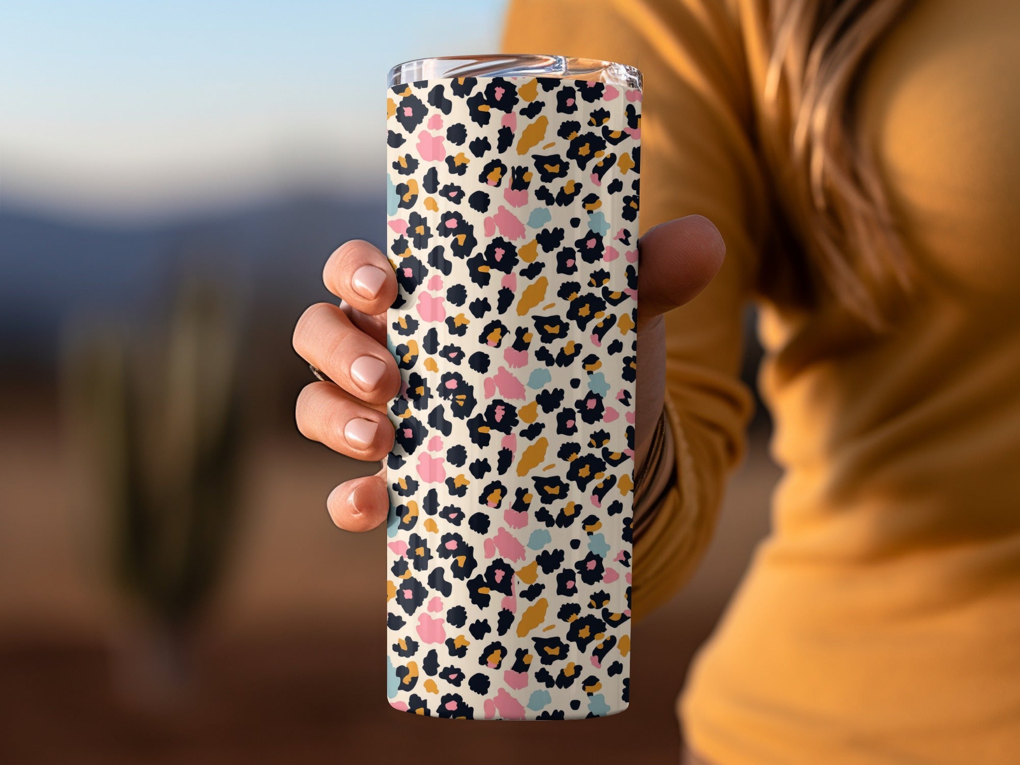 Pastel Wild Leopard Spots Seamless Animal Print Digital