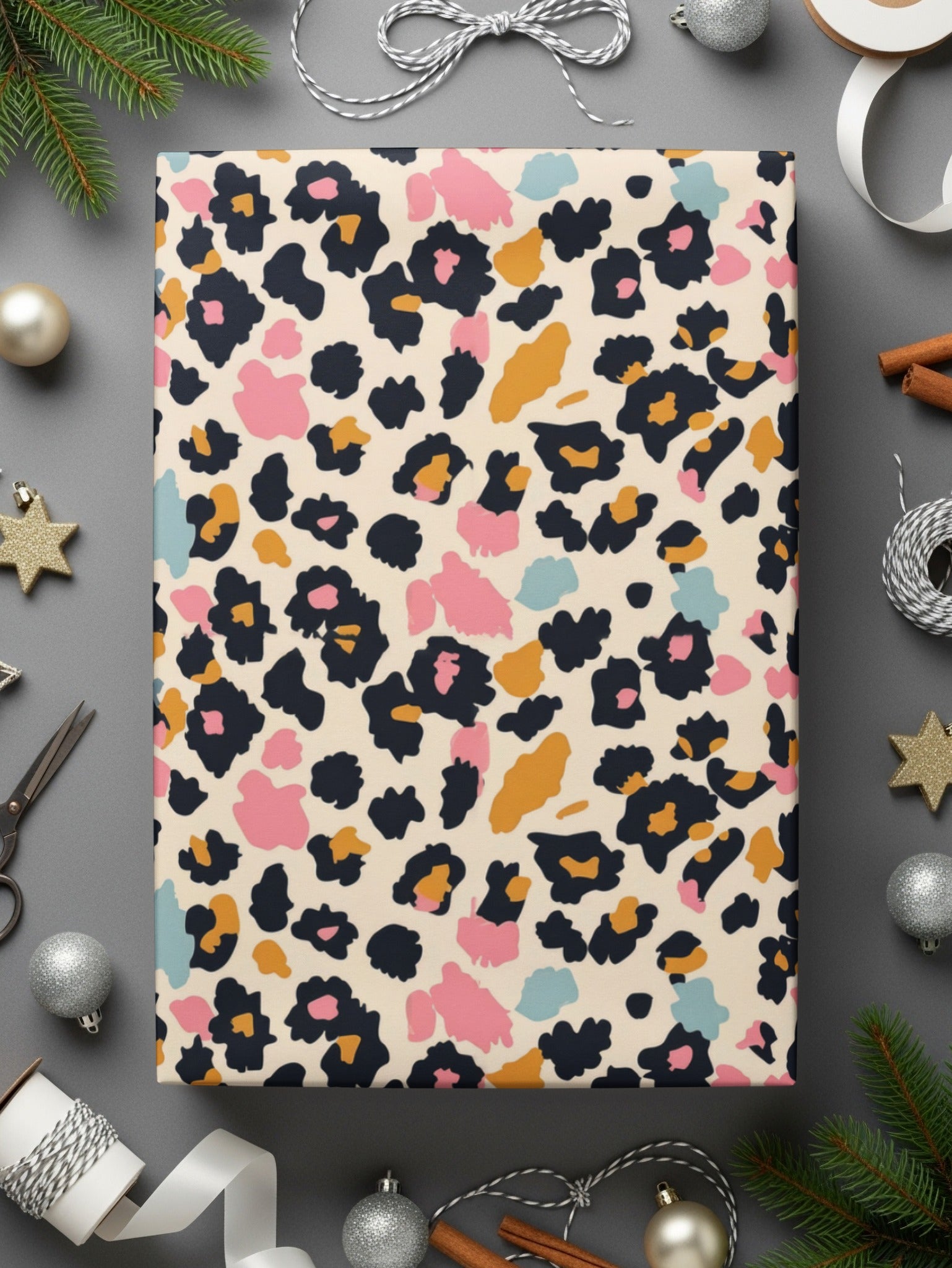 Pastel Wild Leopard Spots Seamless Animal Print Digital