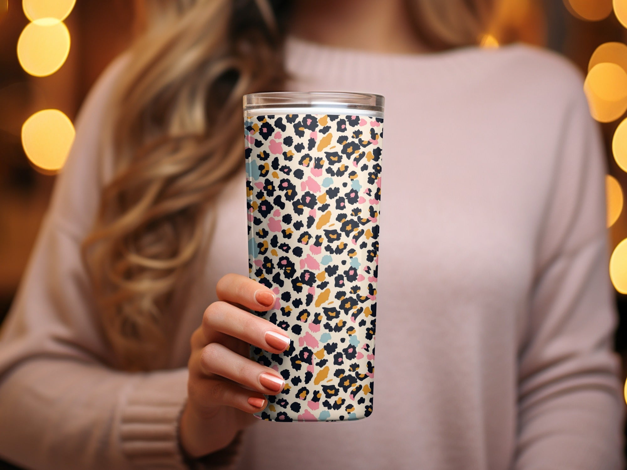 Pastel Wild Leopard Spots Seamless Animal Print Digital
