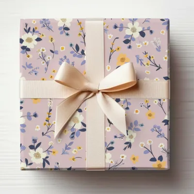 Pastel Wildflower Field Surface Pattern Design For Commercial Use