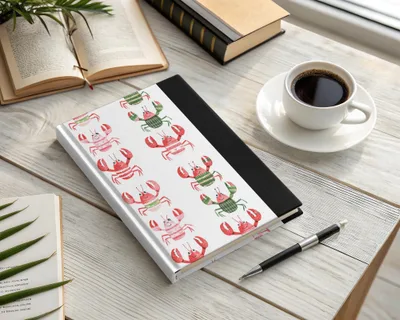 Pattern of Joyful Lobsters With Festive Garments Digital