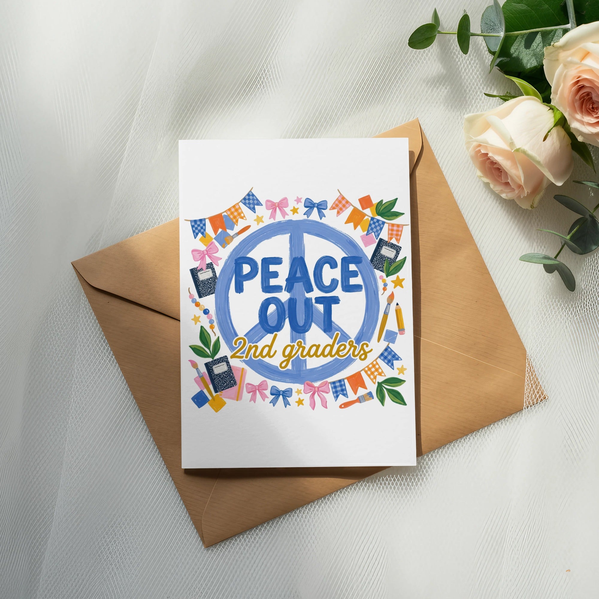 Peace Out 2nd Graders T-Shirt, End of School Year Teacher Gift, Last Day of School Second Grade Student Digital Download SVG
