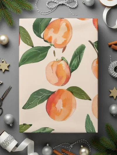 Peach Digital Paper, Watercolor Fruit Pattern, Seamless Peach Background, Summer Pattern Digital Download, Printable Peach Design