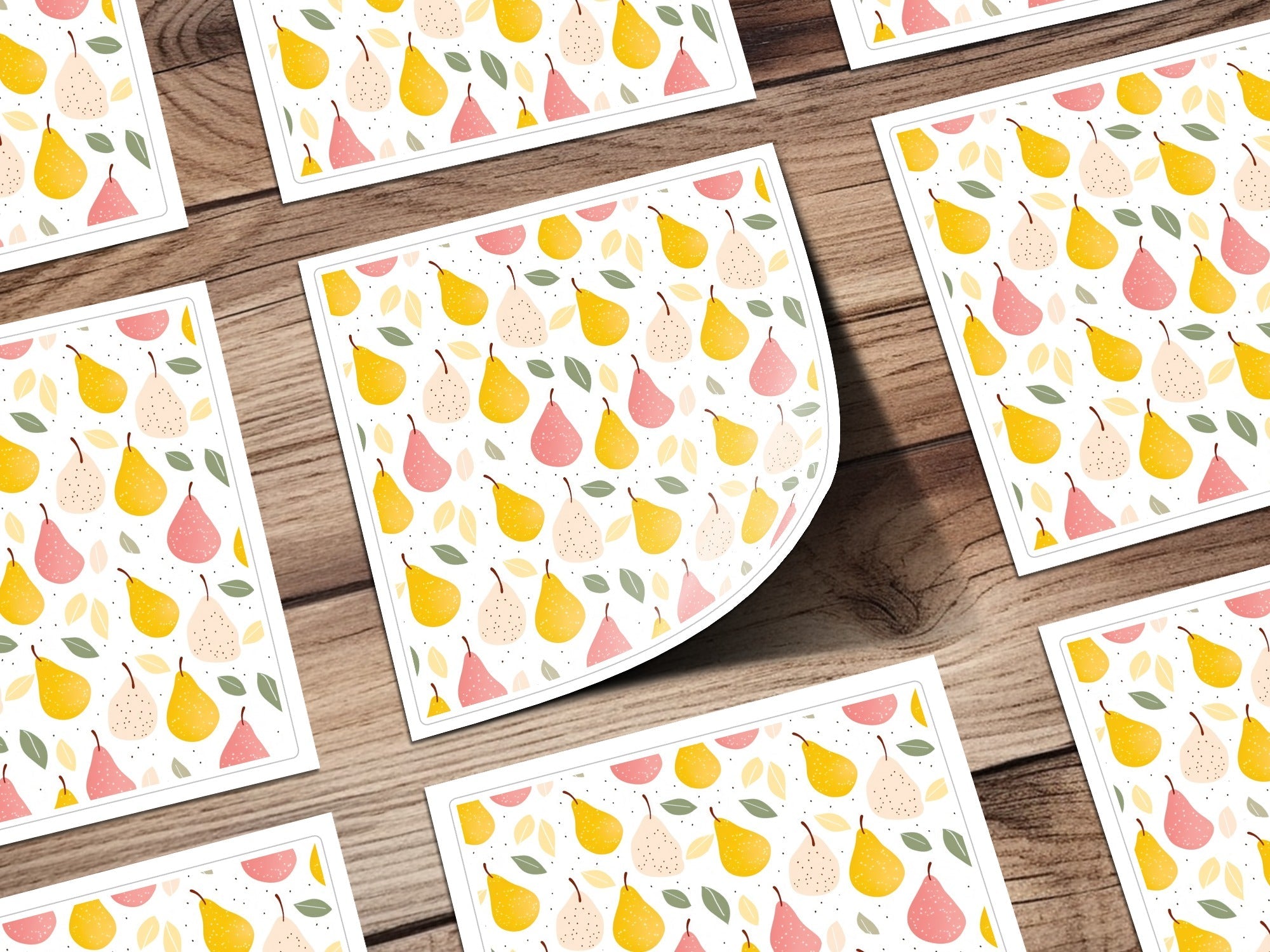 Pear T-Shirt, Seamless File, Fruit Digital, Pear Pattern, Fabric Design, Printable Art, Seamless Pattern, Trendy Apparel, Clothing Design