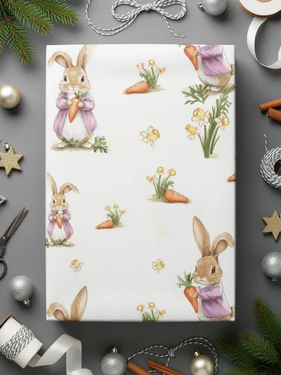 Peter Rabbit Digital Seamless Pattern, Spring Easter Bunny JPEG, Cute Kids Fabric Design, Nursery Wallpaper, Digital Paper Download