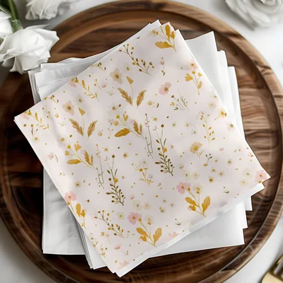 Pink Boho Seamless Leaf Branches Pattern Modern Wildflowers Pastel Floral