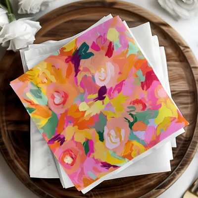 Pink, Bright Yellow Acrylic Seamless Abstract, Roses Digital Paper, Floral Pattern, Surface Design, Seamless Pattern, Printable Fabric