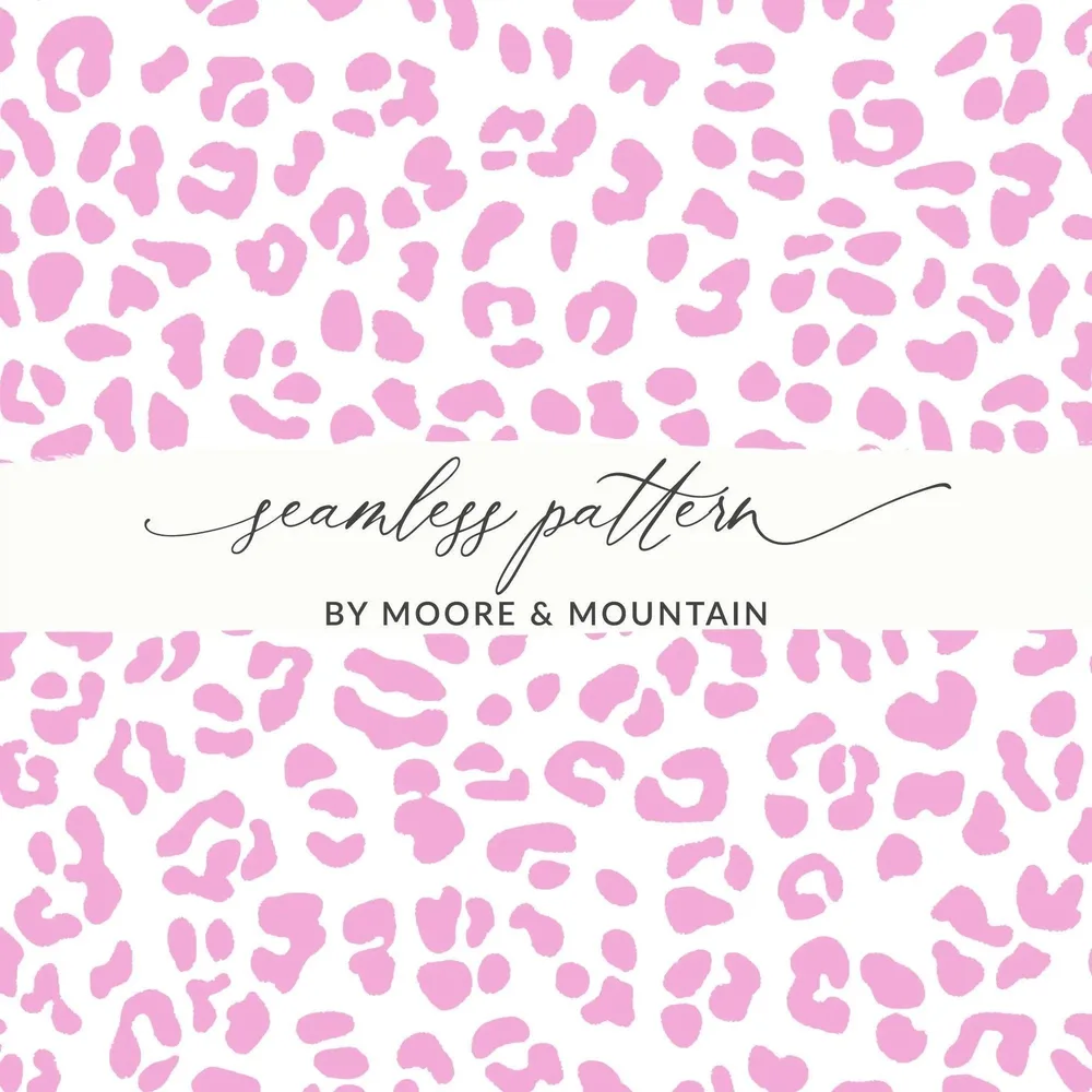 Pink Leopard Print Digital Paper, Seamless Pattern, Animal Print Fabric, Background, Scrapbook Paper, Cheetah Print, Digital Product