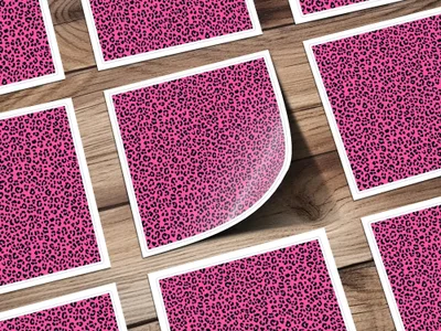 Pink Leopard Print, Seamless Digital Pattern, Animal Print Texture, JPEG Pattern, 12x12 inches, 2 Scales Digital Product