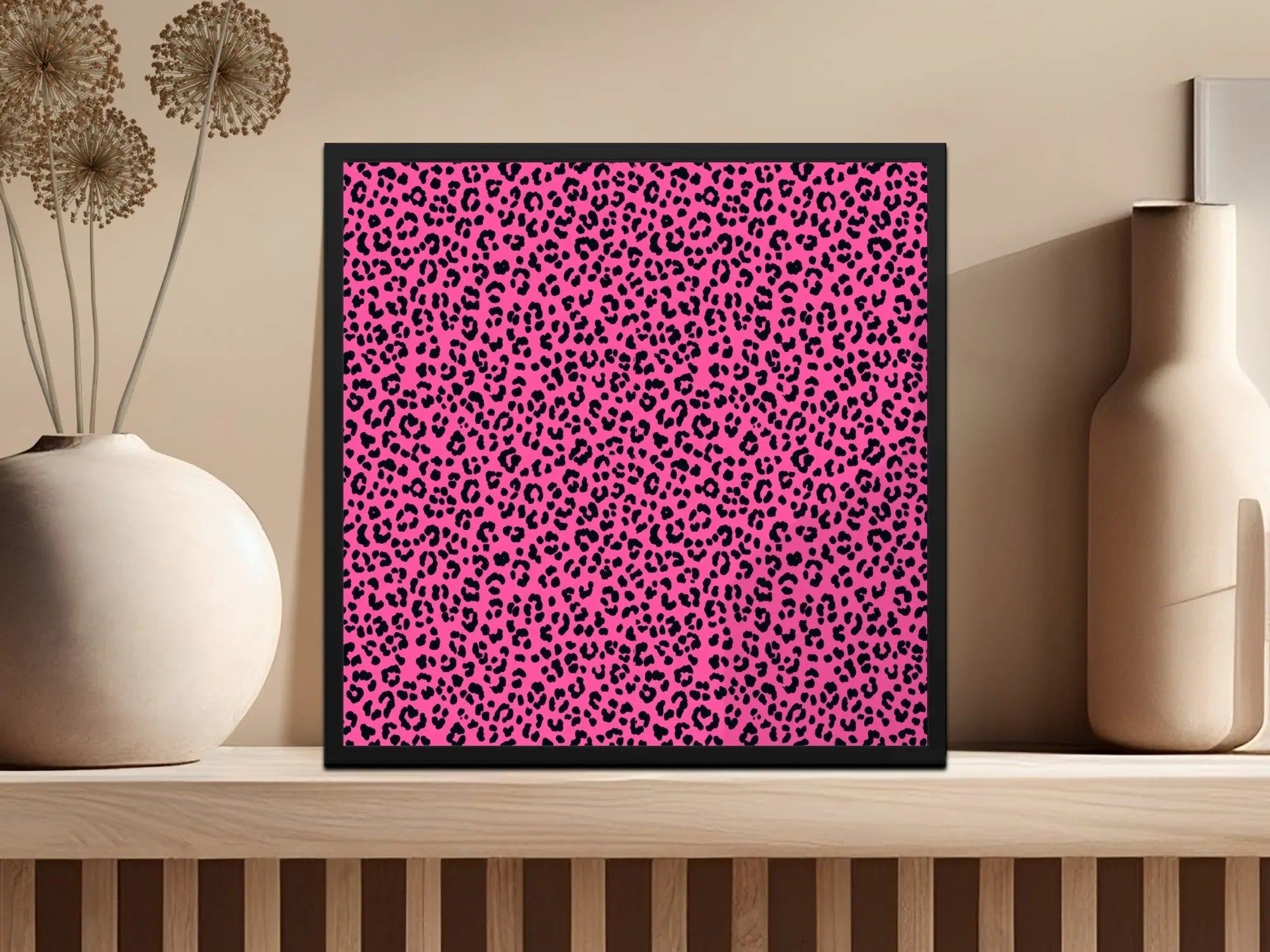 Pink Leopard Print, Seamless Digital Pattern, Animal Print Texture, JPEG Pattern, 12x12 inches, 2 Scales Digital Product