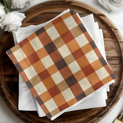 Plaid Digital Paper, Brown Tan Pattern, Check Seamless Design, Printable Background, Scrapbook Digital Texture, Commercial Use Digital