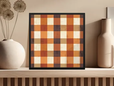 Plaid Digital Paper, Brown Tan Pattern, Check Seamless Design, Printable Background, Scrapbook Digital Texture, Commercial Use Digital