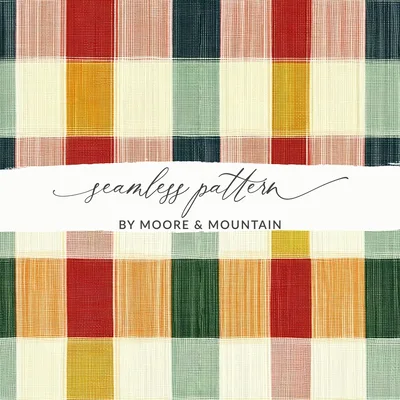 Plaid T Shirt Digital, Seamless Plaid Pattern, Checkered Fabric Tee, Retro Grid Design, Colorful Woven Plaid, Digital T Shirt