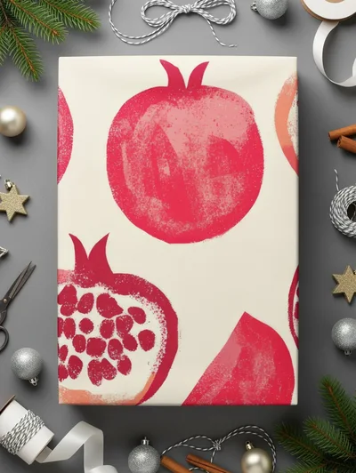 Pomegranate Seamless Pattern Digital Paper, Fruit Print, Kitchen Decor, Summer Vibes, Fabric Design, Scrapbooking, Digital Download