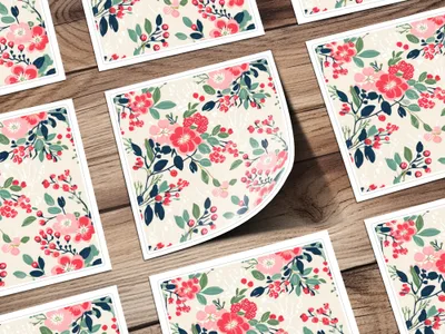 Preppy Christmas Seamless Maximalist Christmas Pattern