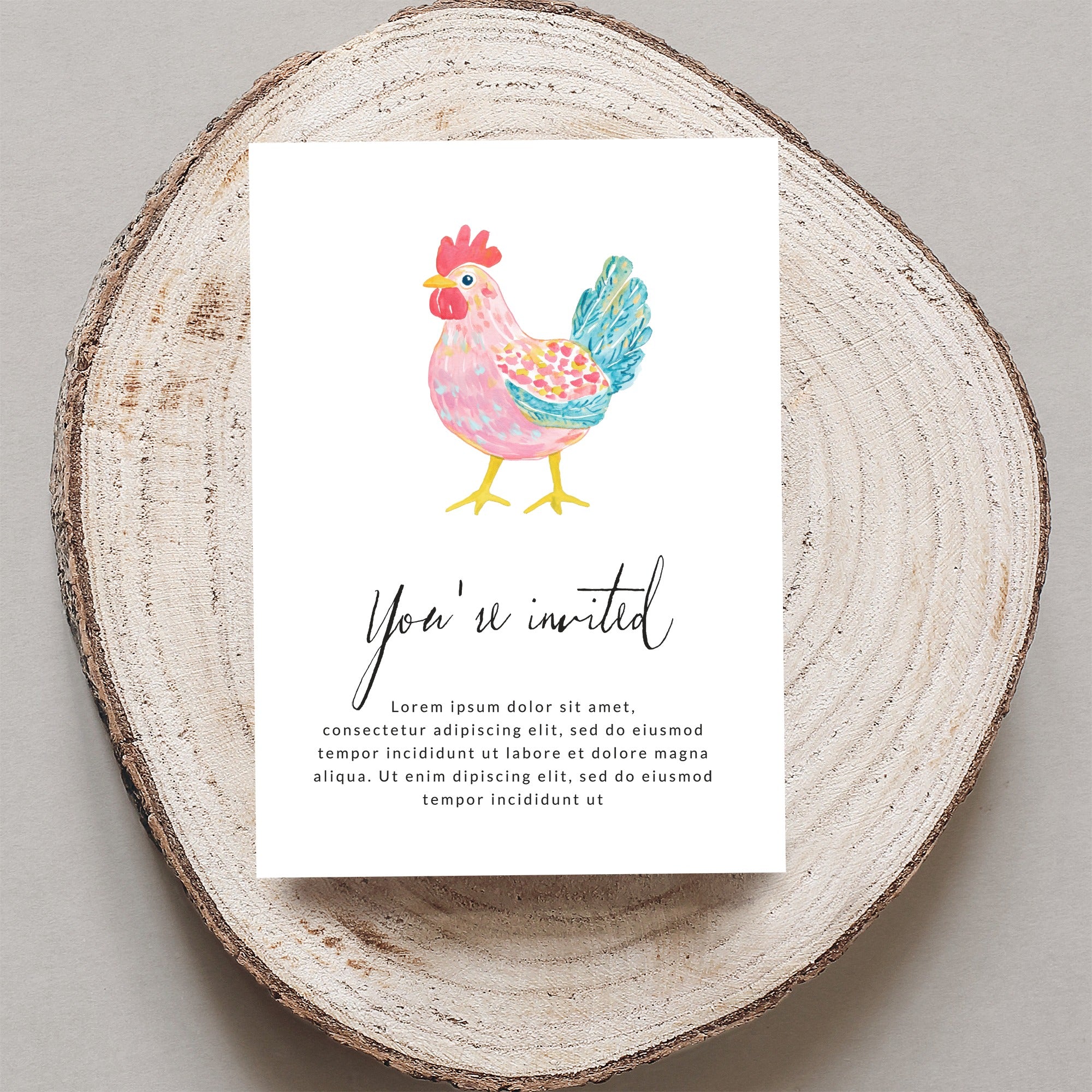 Preppy Clip Art Digital Chicken PNG | SVG Sublimation File Cute Hen | Farm Animal Clipart Pastel Rooster Art Whimsical Farm Decor