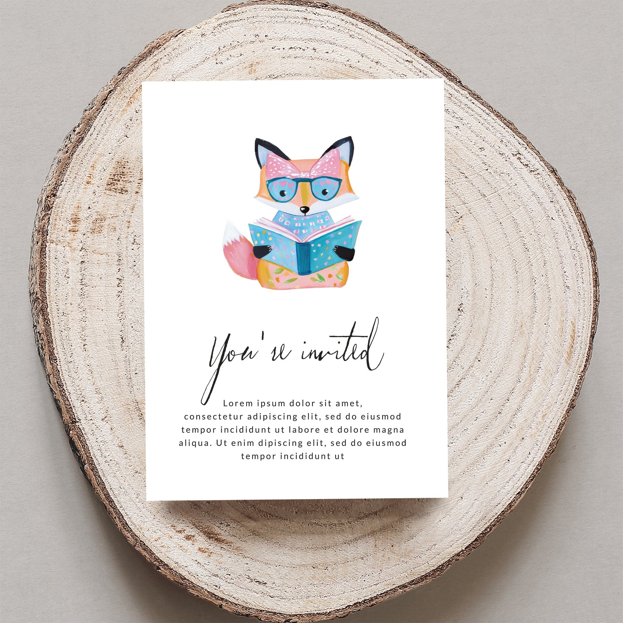 Preppy Clip Art Fox Reading Book SVG Digital Download | Cute Woodland Animal Graphic for Nursery Decor, Planner Stickers, Teacher Gift