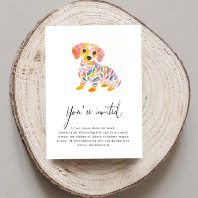 Preppy Dachshund Digital Art, Rainbow Aesthetic PNG, Kawaii Dog Clipart, Trendy Girly Design, Printable Sticker File, Cricut Cut File SVG