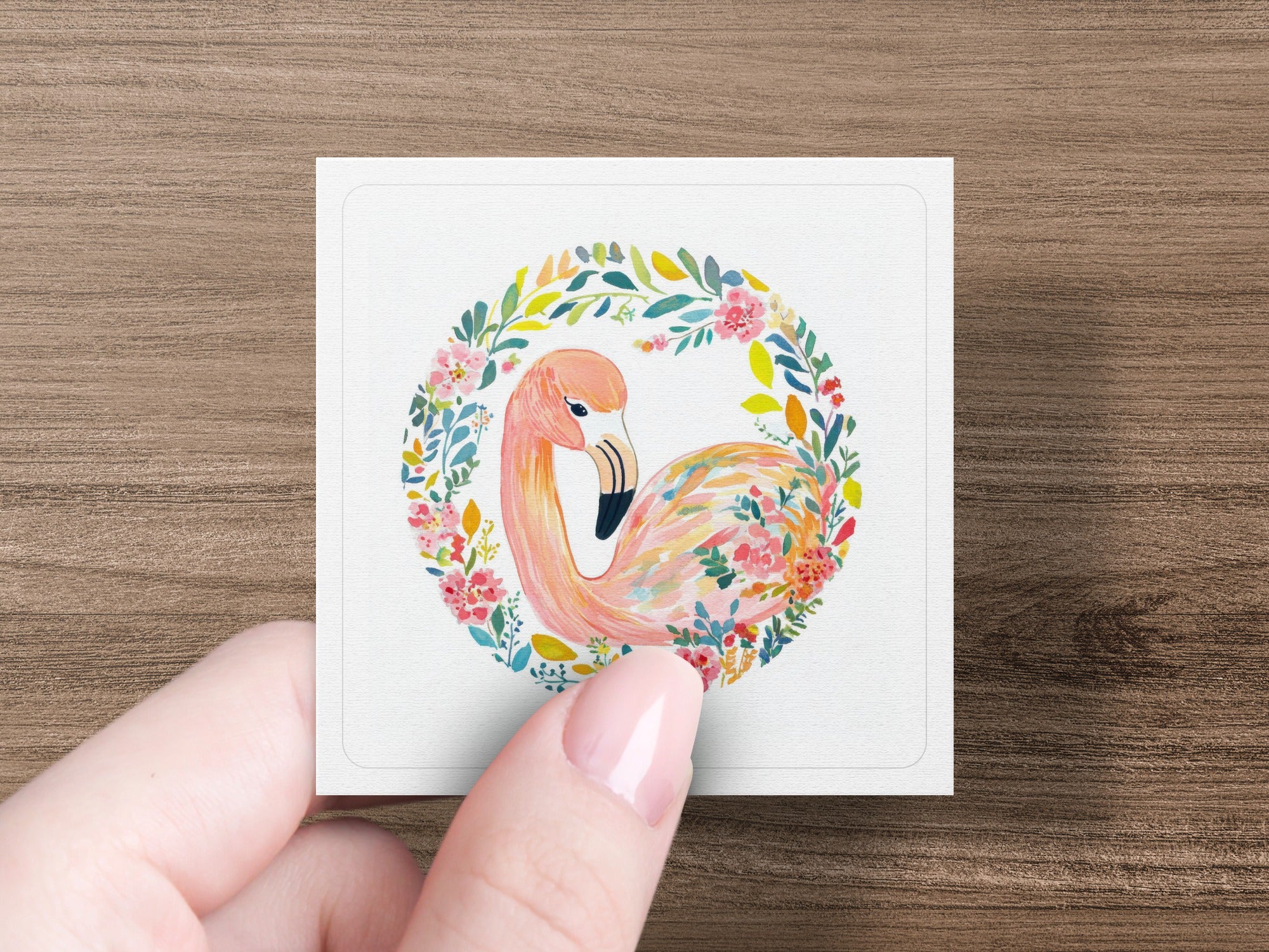 Preppy Flamingo PNG, Pastel Flower SVG, Cute Animal Clipart, Girly Summer Design, Printable Sticker File, Cricut and Sublimation Digital Art