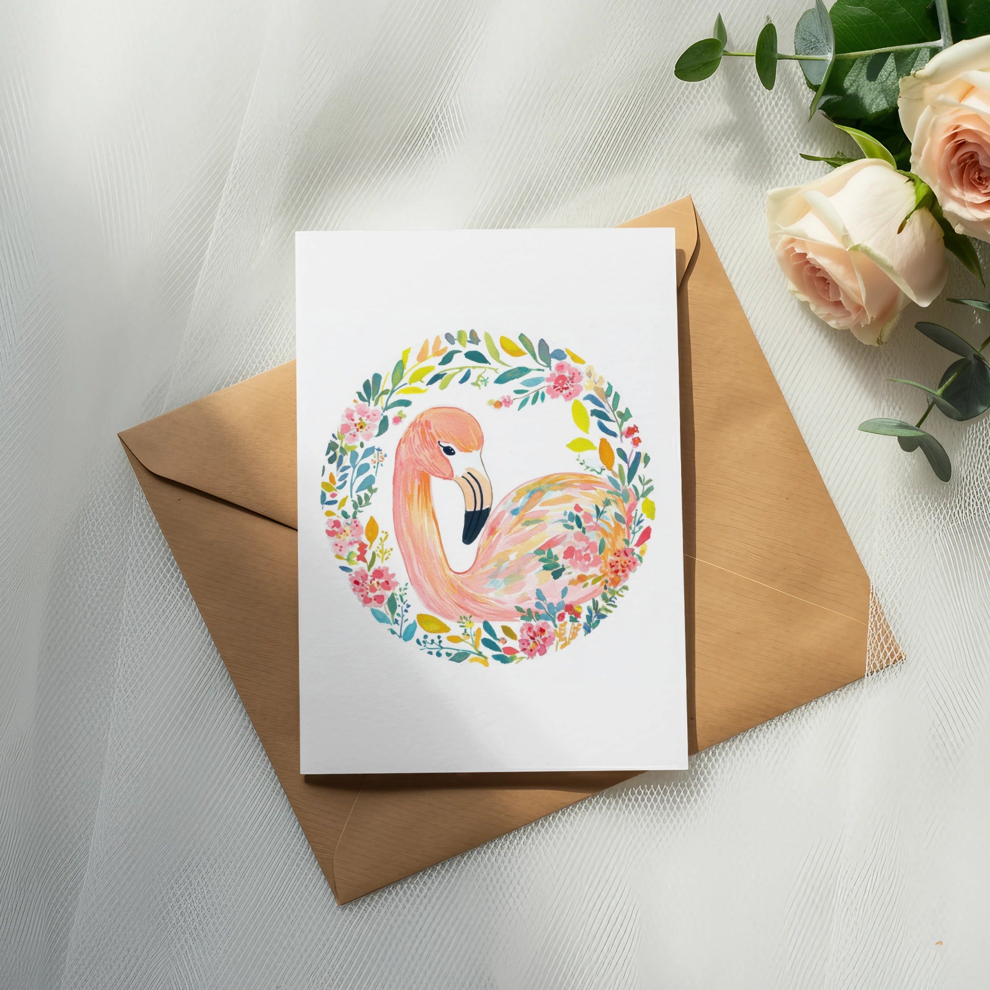 Preppy Flamingo PNG, Pastel Flower SVG, Cute Animal Clipart, Girly Summer Design, Printable Sticker File, Cricut and Sublimation Digital Art