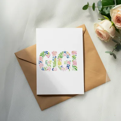 Preppy Gigi SVG Digital Download, Preppy Clip Art Floral Name Design for Grandma, Cute Mother's Day Gift for Her, DIY Craft Files, Cricut PNG SVG