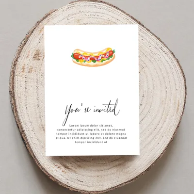 Preppy Hot Dog PNG SVG, Gouache Style Illustration, Vibrant Painted Aesthetic Digital Download, Trendy Artsy Girly Clipart, Painterly Pastel SVG