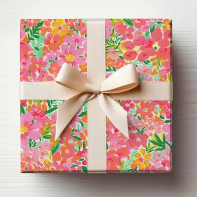 Preppy Hot Pink Floral Seamless Pattern for Commercial Use