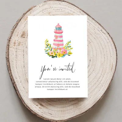 Preppy Lighthouse Clipart, Pastel Nautical SVG, Girly Coastal PNG, Trendy Summer Illustration, Y2K Beach Digital Art