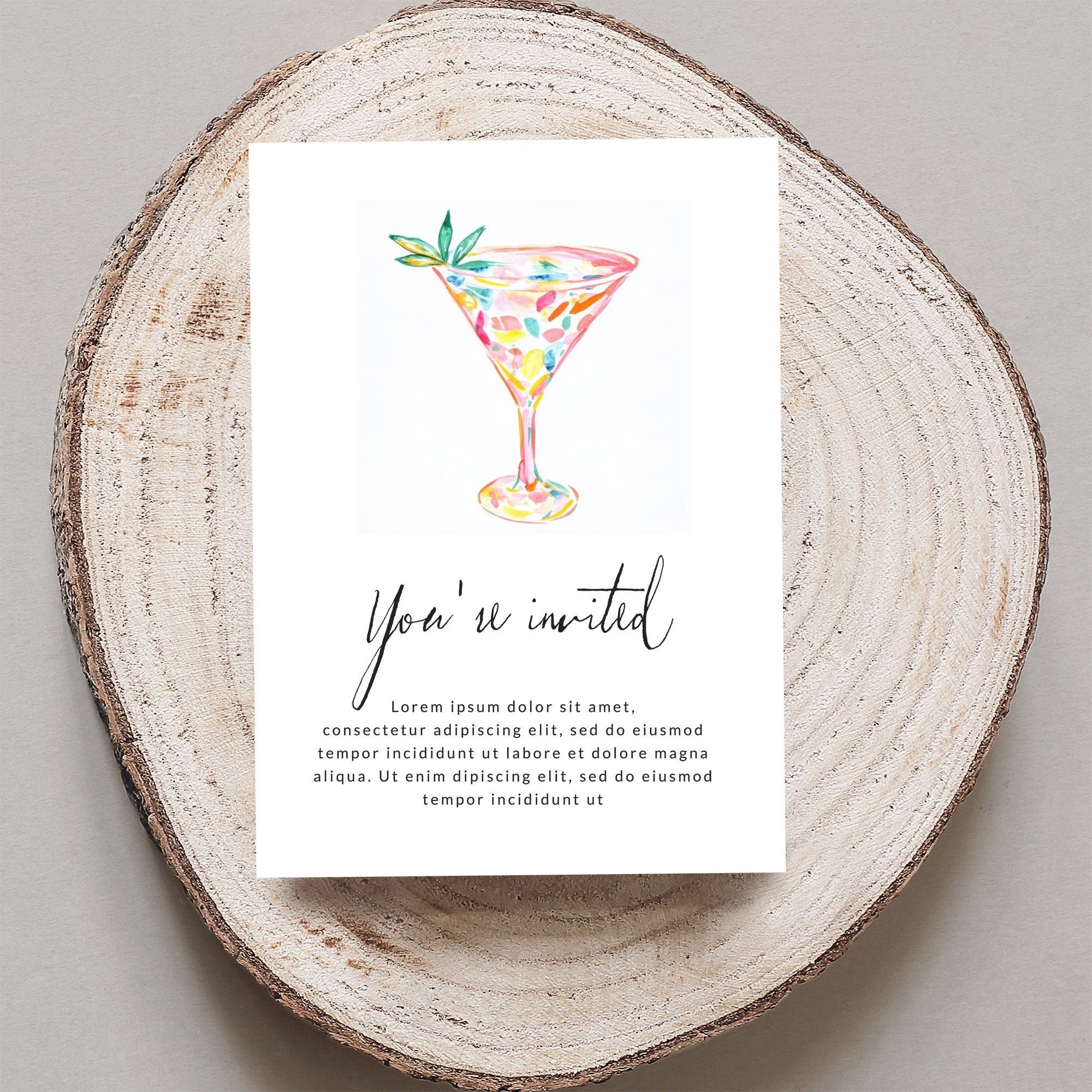 Preppy Neon Cocktail, Neon Martini PNG, Rainbow Aesthetic Graphic, Y2k Aesthetic Art, Digital Download SVG