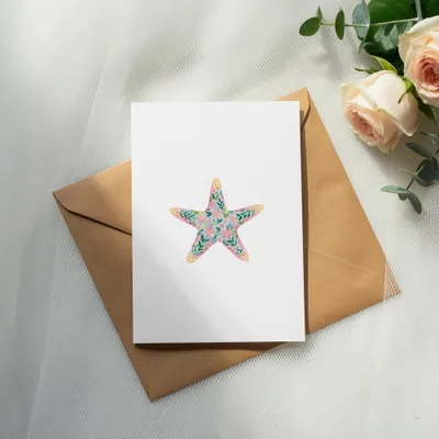 Preppy Painterly Starfish SVG PNG | Gouache Style Watercolor Graphic Clipart | Artsy Girly Pastel Artwork for Crafts & Cricut Digital File