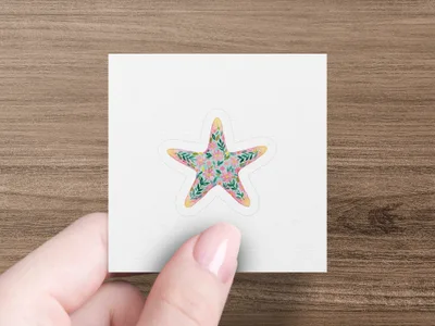Preppy Painterly Starfish SVG PNG | Gouache Style Watercolor Graphic Clipart | Artsy Girly Pastel Artwork for Crafts & Cricut Digital File
