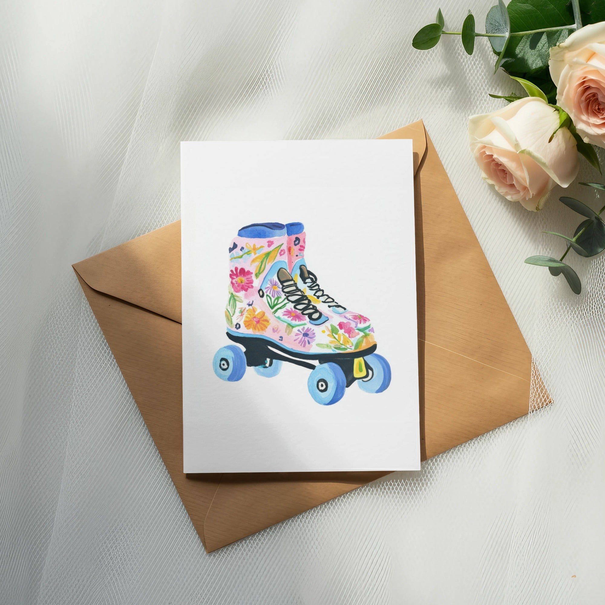 Preppy Roller Skate PNG, Trendy Girly Design, Y2K Aesthetic, Pastel Summer Art, Printable Sticker File, Cricut SVG Download SVG