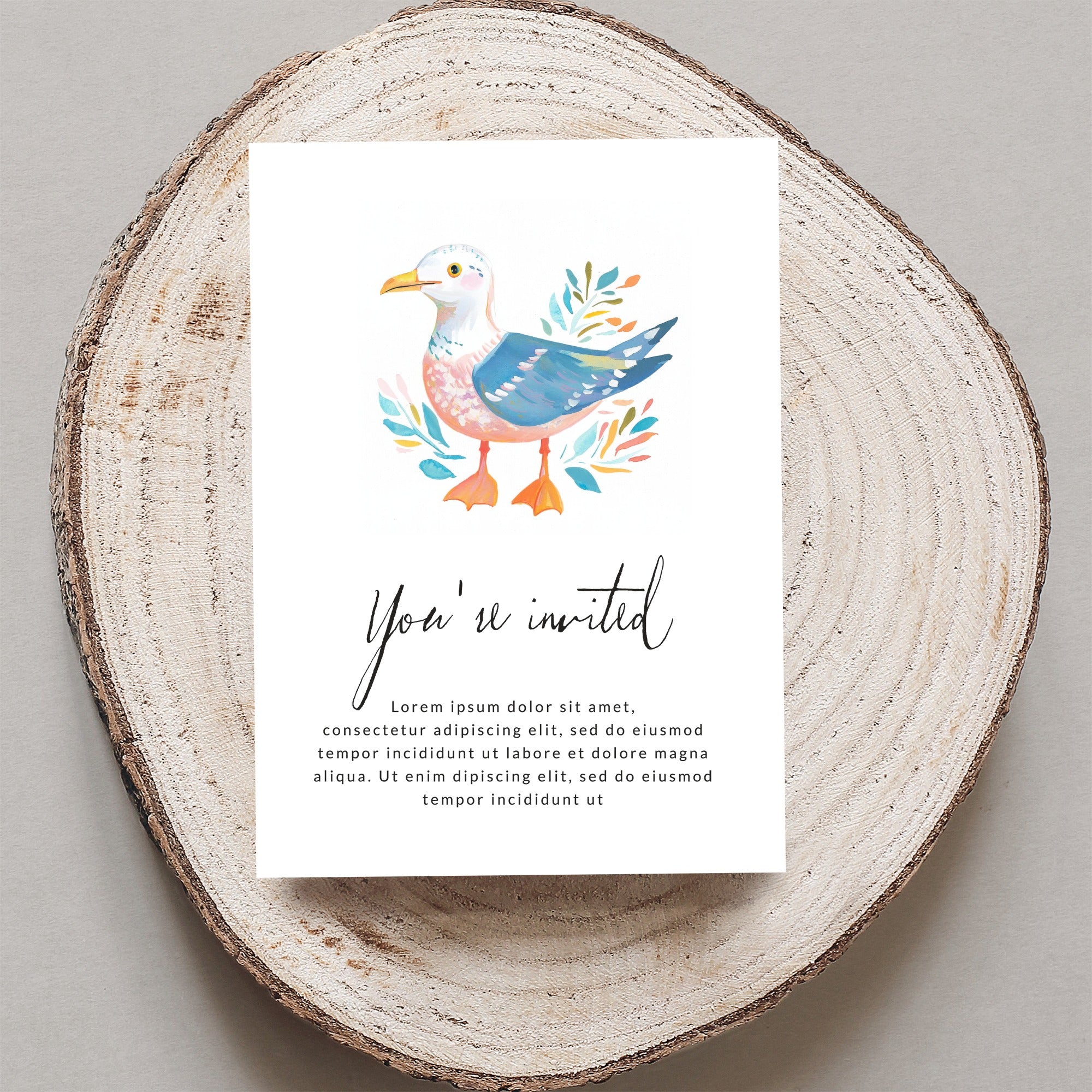 Preppy Seagull Clipart, Cute Bird PNG, Pastel Summer Art, Whimsical Cartoon Art, Trendy Girly Graphic, Printable Sticker File