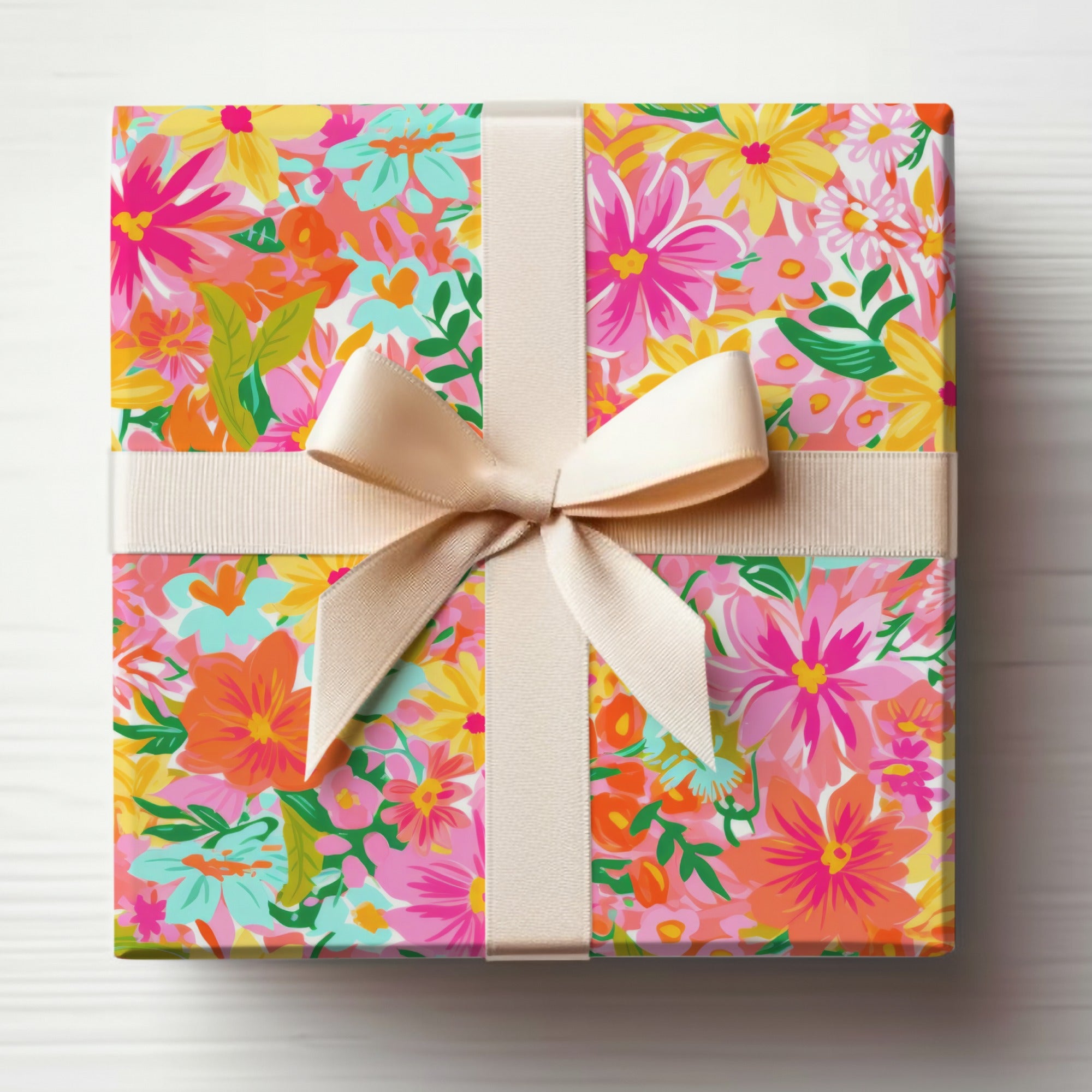 Preppy Seamless Pattern for Commercial Use Bright Floral