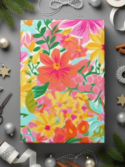 Preppy Seamless Pattern for Commercial Use Bright Floral