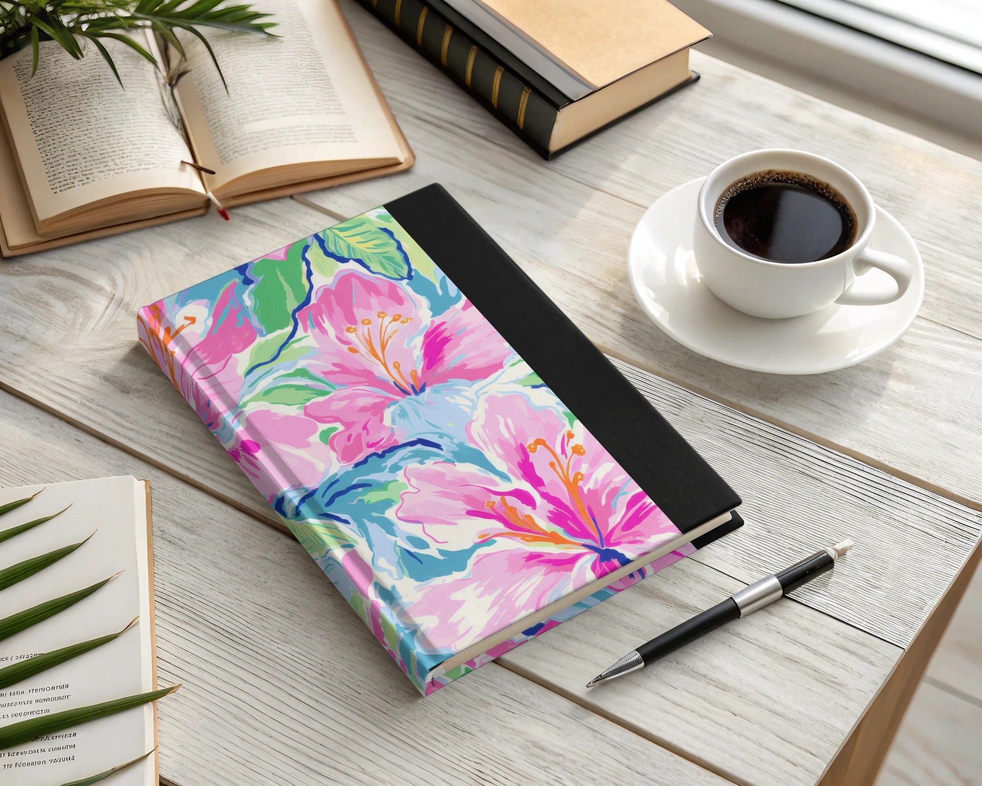 Preppy Seamless Pattern JPEG Digital | Vibrant Hibiscus Floral Pattern for Fabric, Sublimation, Summer Projects | Tropical Flower Print