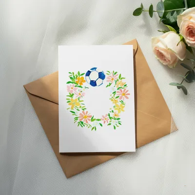 Preppy Soccer Ball Flowers PNG SVG, Gouache Preppy Clip Art Clipart, Vibrant Painterly Pastel Graphic, Artsy Girly Digital Download SVG