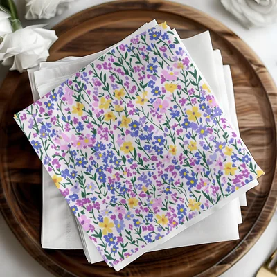 Purple Pastel Spring Floral Pattern Ditsy Floral Seamless Digital