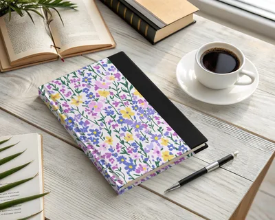 Purple Pastel Spring Floral Pattern Ditsy Floral Seamless Digital